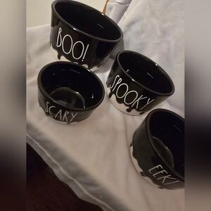 Black Halloween Themed Rae Dunn Measuring Bowls
